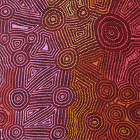 Aboriginal Artwork by Carol Nampijinpa Larry, Karnta Jukurrpa (Womens Dreaming), 122x107cm
