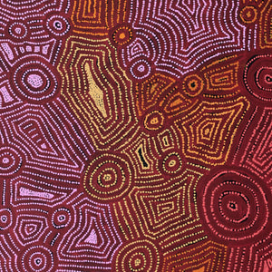 Aboriginal Artwork by Carol Nampijinpa Larry, Karnta Jukurrpa (Womens Dreaming), 122x107cm - ART ARK®
