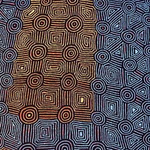 Aboriginal Artwork by Carol Nampijinpa Larry, Karnta Jukurrpa (Womens Dreaming), 152x107cm - ART ARK®