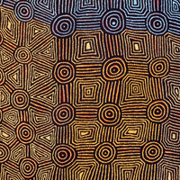 Aboriginal Artwork by Carol Nampijinpa Larry, Karnta Jukurrpa (Womens Dreaming), 152x107cm