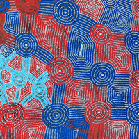 Aboriginal Artwork by Carol Nampijinpa Larry, Karnta Jukurrpa (Womens Dreaming), 182x122cm