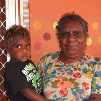 Aboriginal Artwork by Carol Napaljarri Kitson, Ngatijirri Jukurrpa (Budgerigar Dreaming), 61x30cm