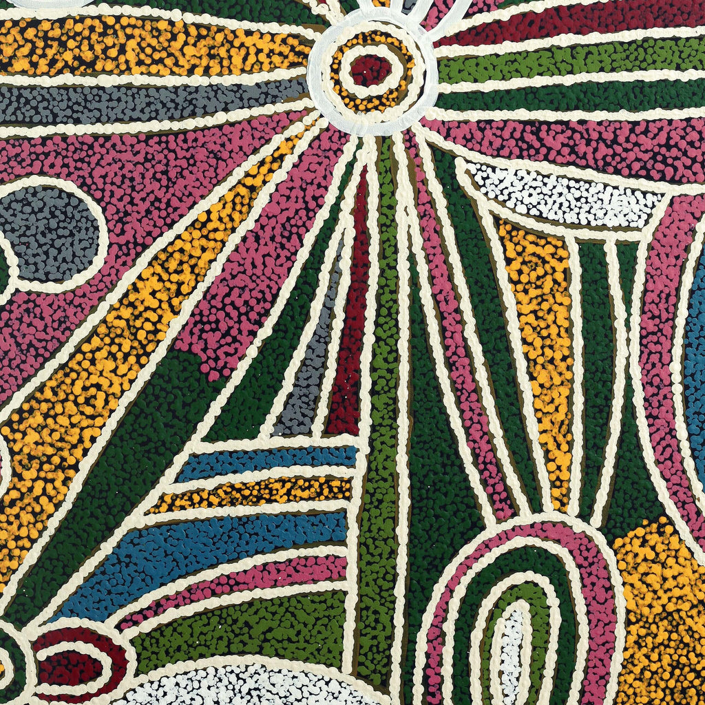 Aboriginal Artwork by Carol Young, Malara, 122x91cm