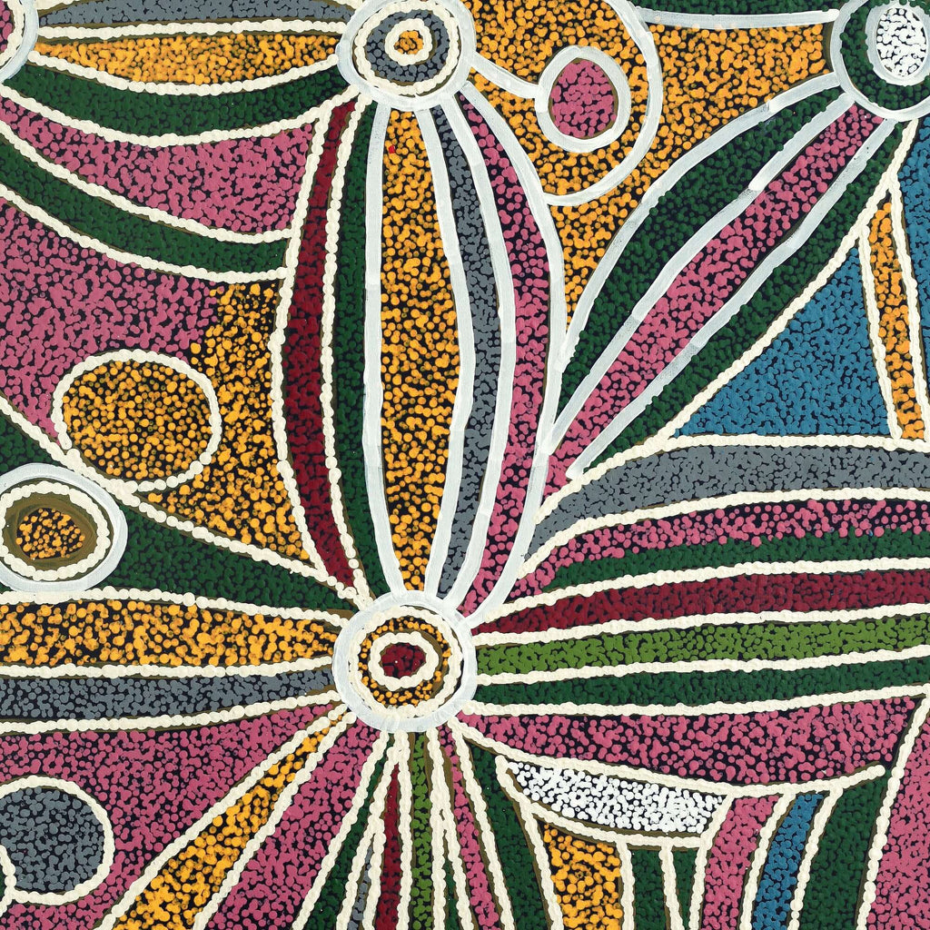 Aboriginal Artwork by Carol Young, Malara, 122x91cm