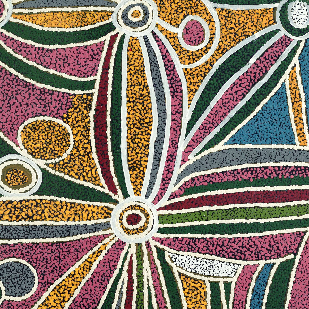 Aboriginal Artwork by Carol Young, Malara, 122x91cm