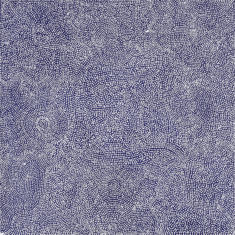 Aboriginal Artwork by Caroline Nakamarra Gibson, Ngapa Jukurrpa (Water Dreaming) - Wapurtali, 107x107cm