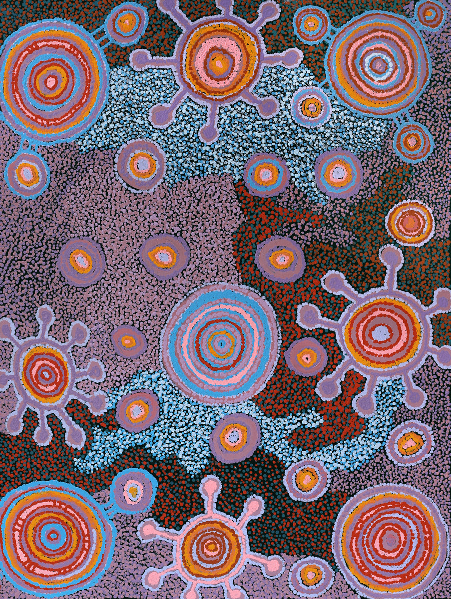 Aboriginal Art by Carolyn Dunn, Piltati Tjukurpa, 101x76cm - ART ARK®