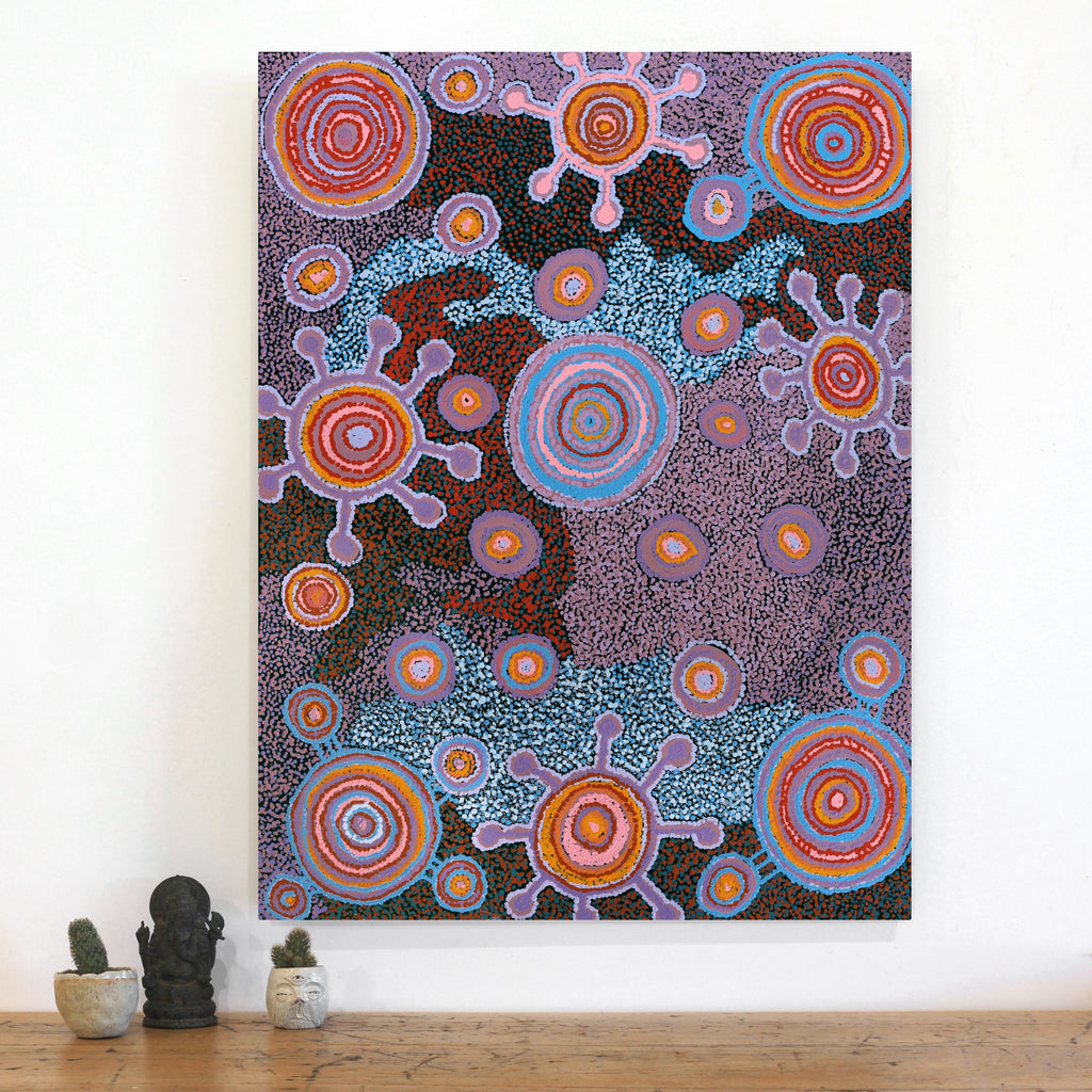 Aboriginal Artwork by Carolyn Dunn, Piltati Tjukurpa, 101x76cm - ART ARK®