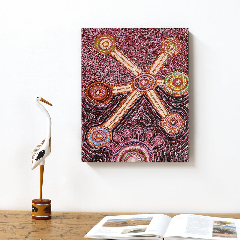 Aboriginal Artwork by Carolyn Dunn, Piltati Tjukurpa, 50.5x40cm