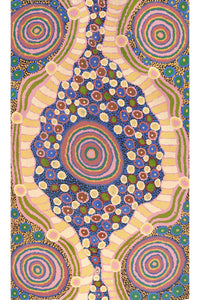 Aboriginal Artwork by Carolyn Dunn, Piltati Tjukurpa, 83x50cm