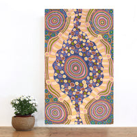 Aboriginal Artwork by Carolyn Dunn, Piltati Tjukurpa, 83x50cm