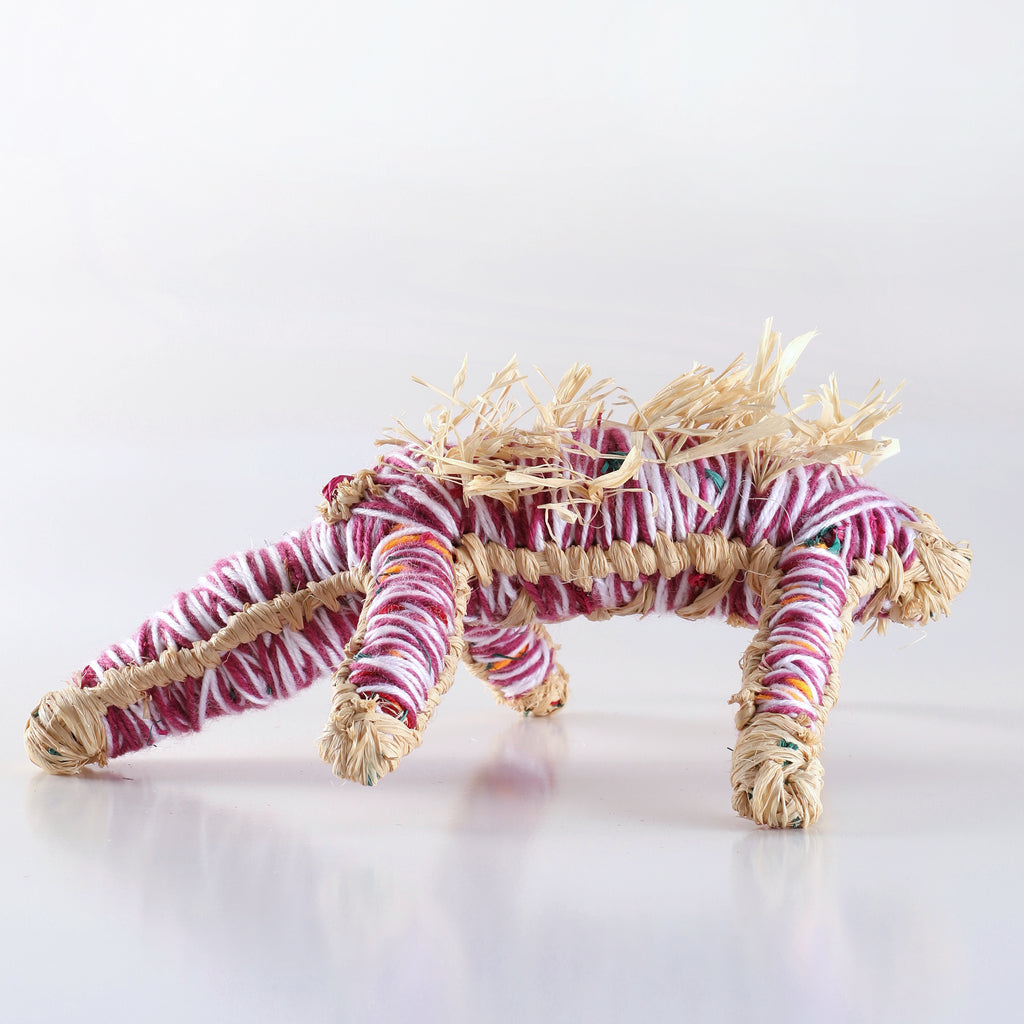 Aboriginal Artwork by Carolyn Kenta -Echidna Tjanpi Sculpture