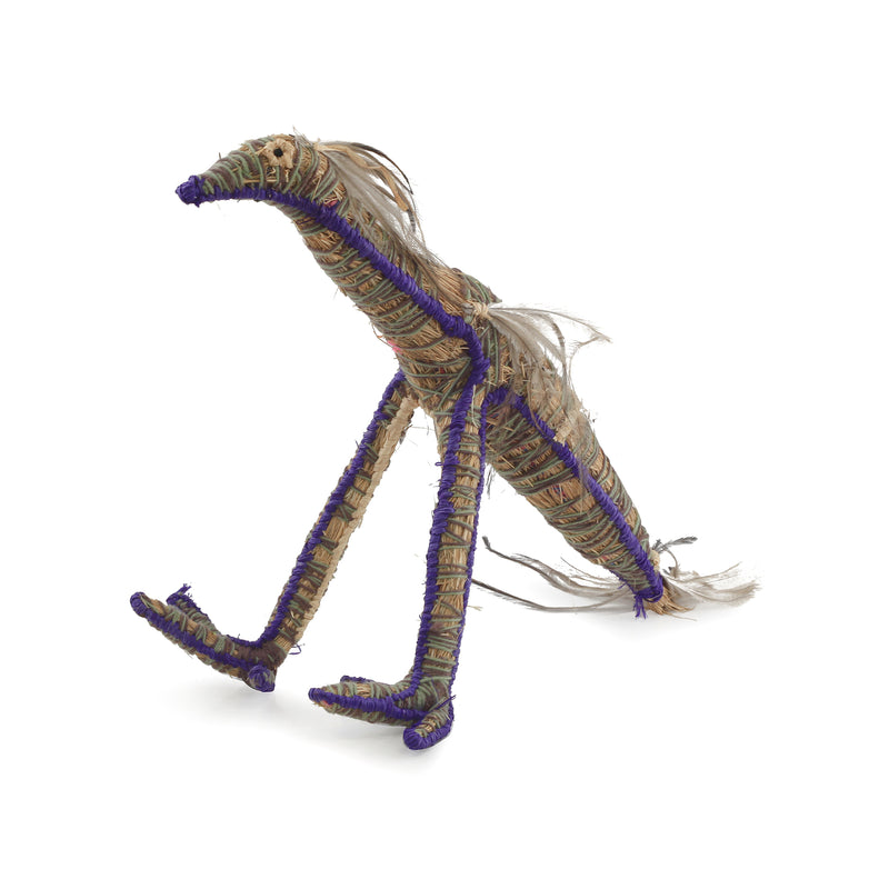 Aboriginal Artwork by Carolyn Kenta - Tjulpu (Bird) Tjanpi Sculpture