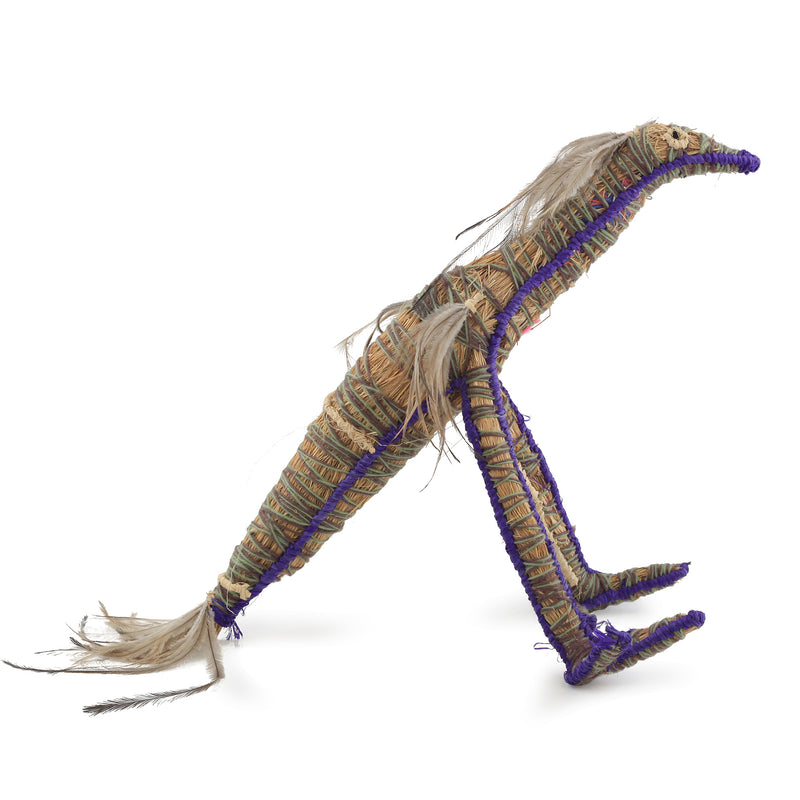 Aboriginal Artwork by Carolyn Kenta - Tjulpu (Bird) Tjanpi Sculpture