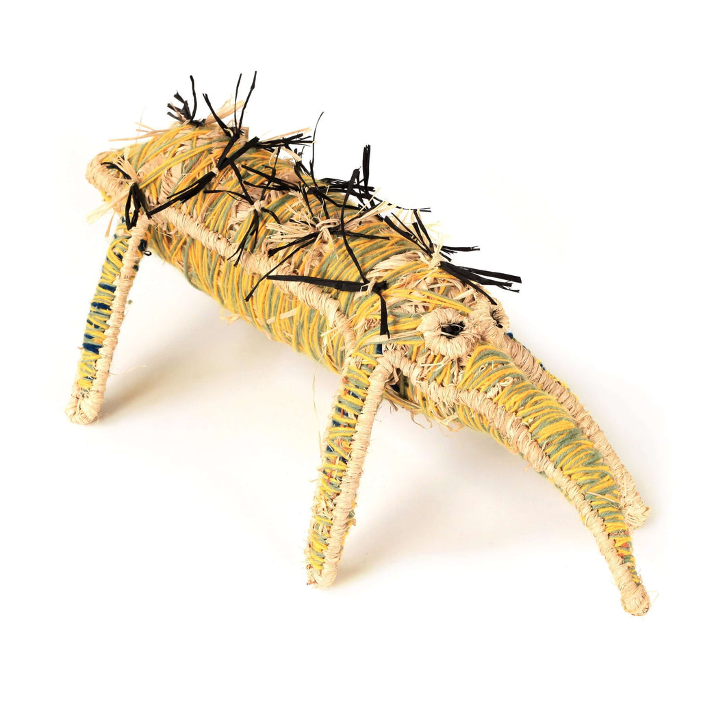 Aboriginal Artwork by Carolyn Kenta - Echidna Tjanpi Sculpture