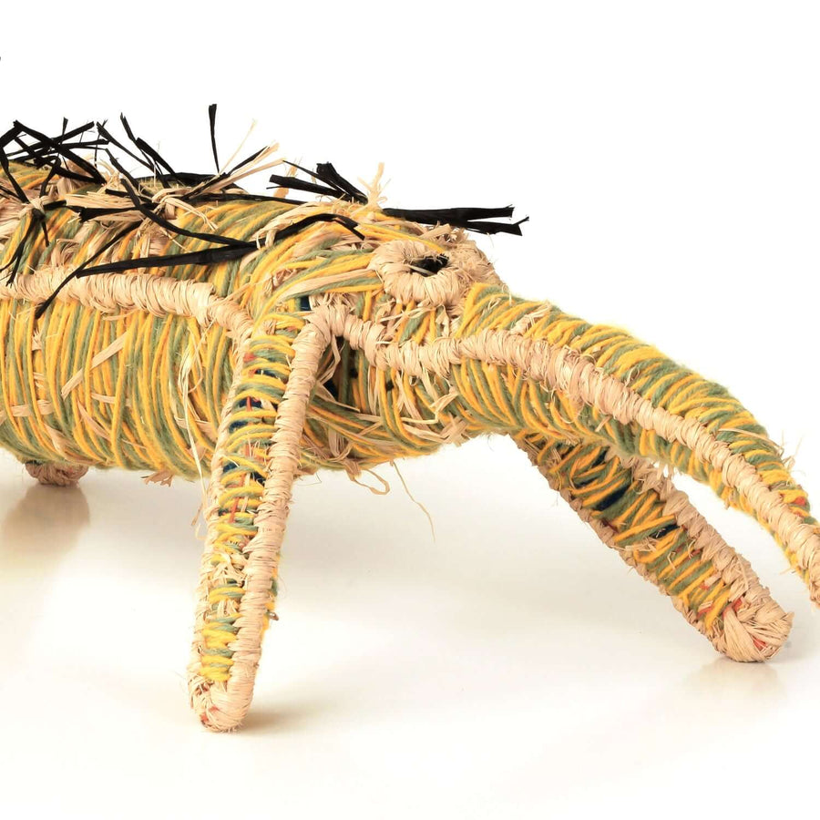 Aboriginal Artwork by Carolyn Kenta - Echidna Tjanpi Sculpture