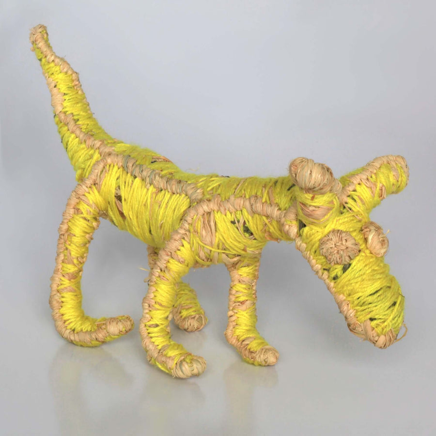 Aboriginal Artwork by Carolyn Kenta - Tjanpi Papa (dog) Sculpture