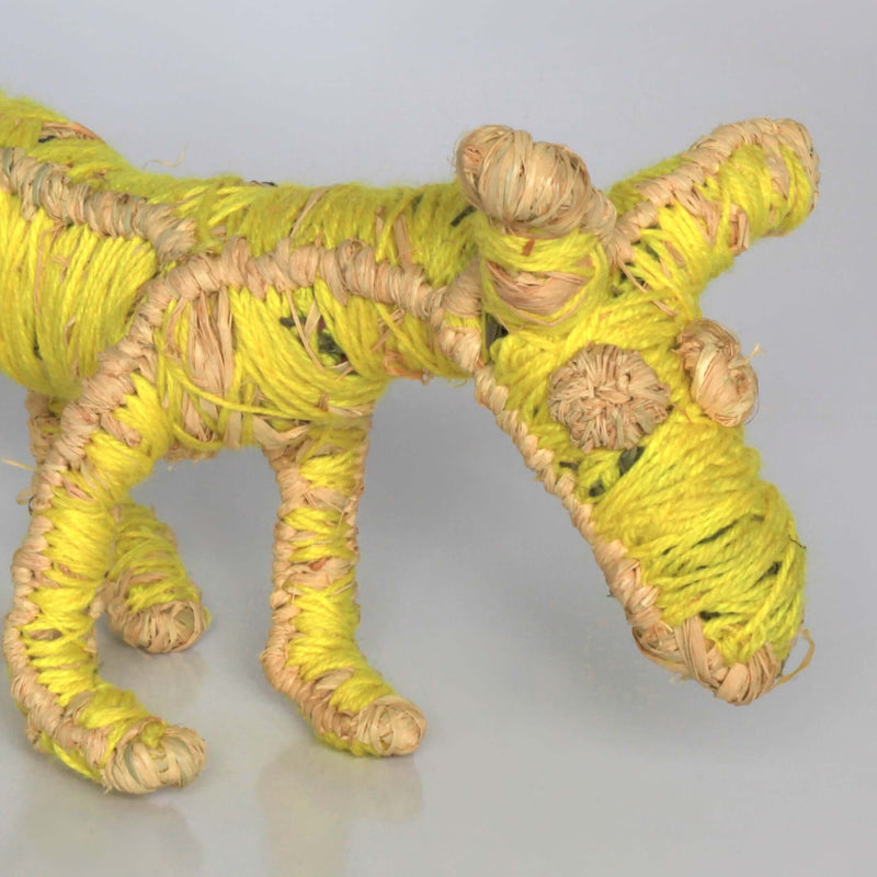 Aboriginal Artwork by Carolyn Kenta - Tjanpi Papa (dog) Sculpture