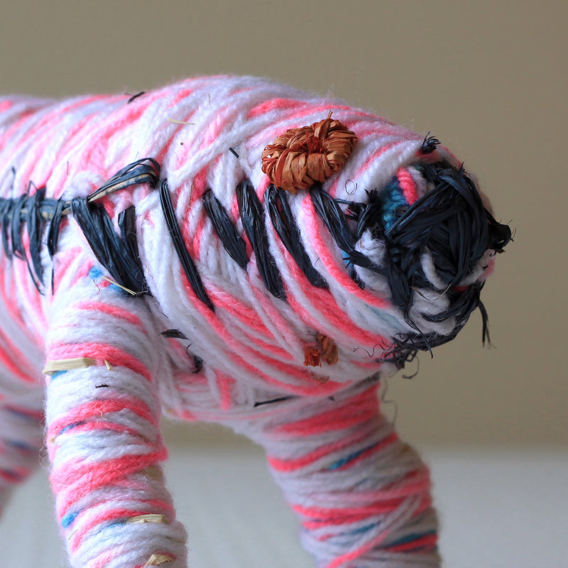 Aboriginal Artwork by Carolyn Kenta - Tjanpi Wombat Sculpture