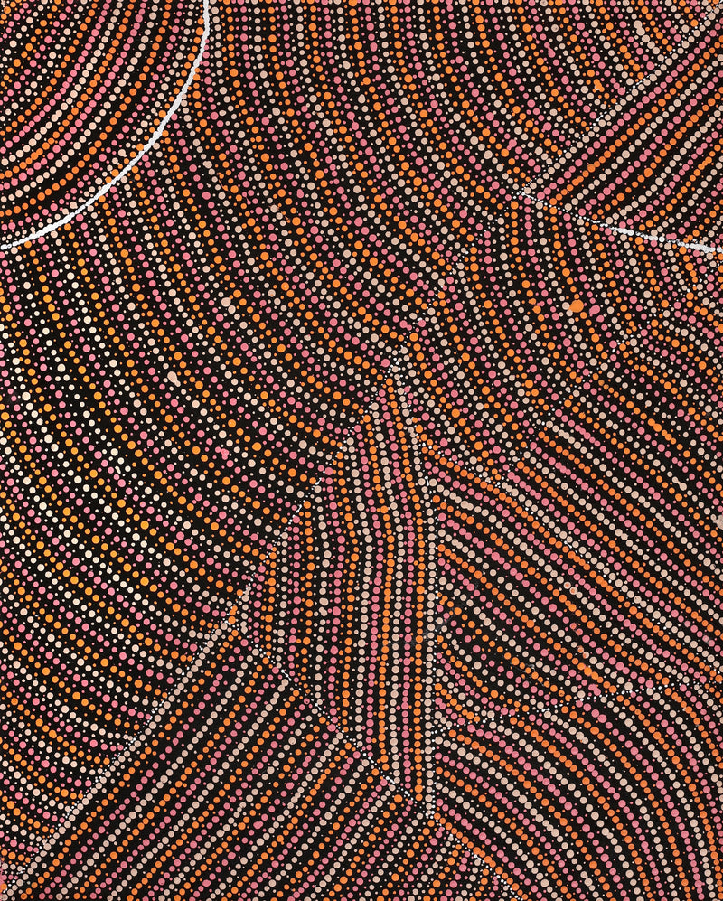 Aboriginal Artwork by Cecilia Napurrurla Wilson, Lappi Lappi Jukurrpa, 76x61cm