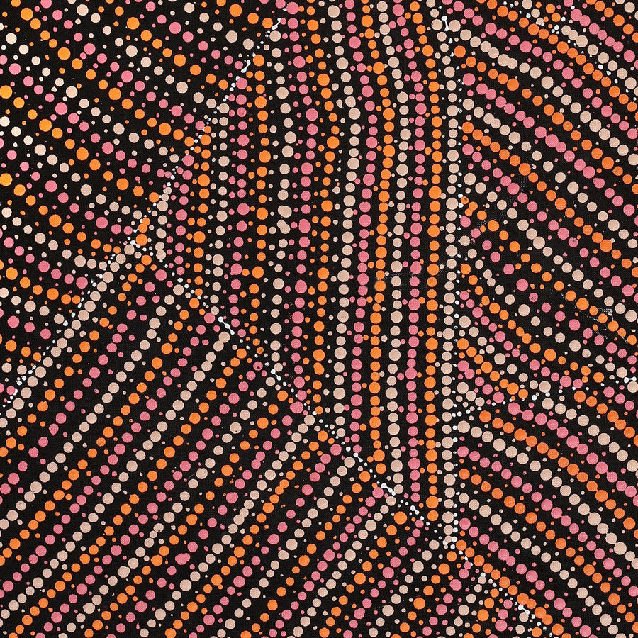 Aboriginal Artwork by Cecilia Napurrurla Wilson, Lappi Lappi Jukurrpa, 76x61cm