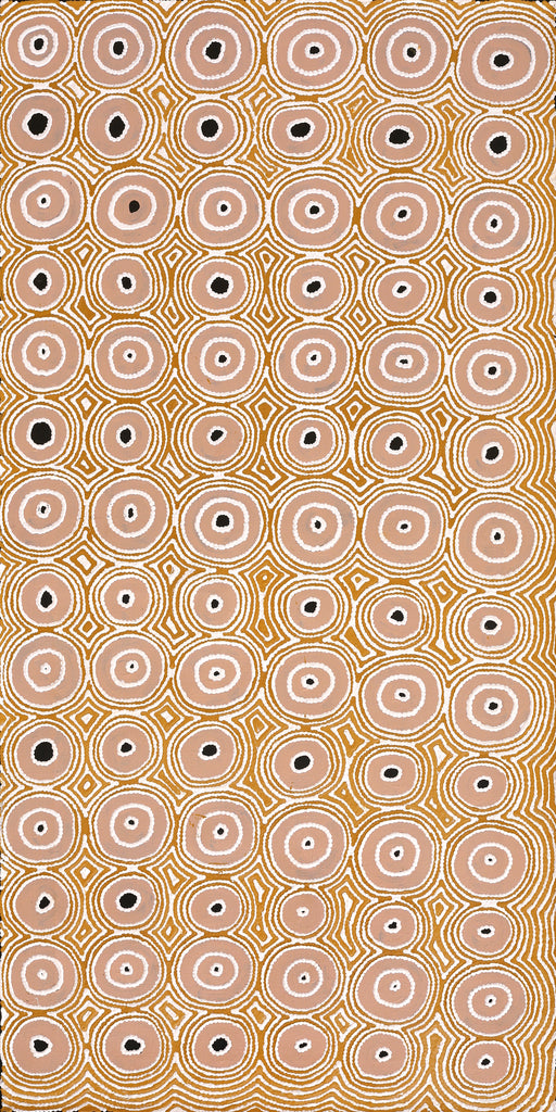 Aboriginal Artwork by Cecily Napanangka Marshall, (Brush-tail Possum Dreaming) - Mawurrji, 122x61cm