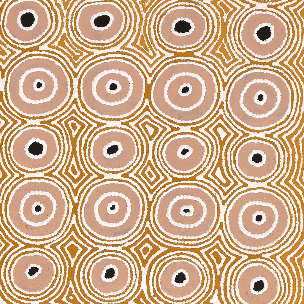 Aboriginal Artwork by Cecily Napanangka Marshall, (Brush-tail Possum Dreaming) - Mawurrji, 122x61cm