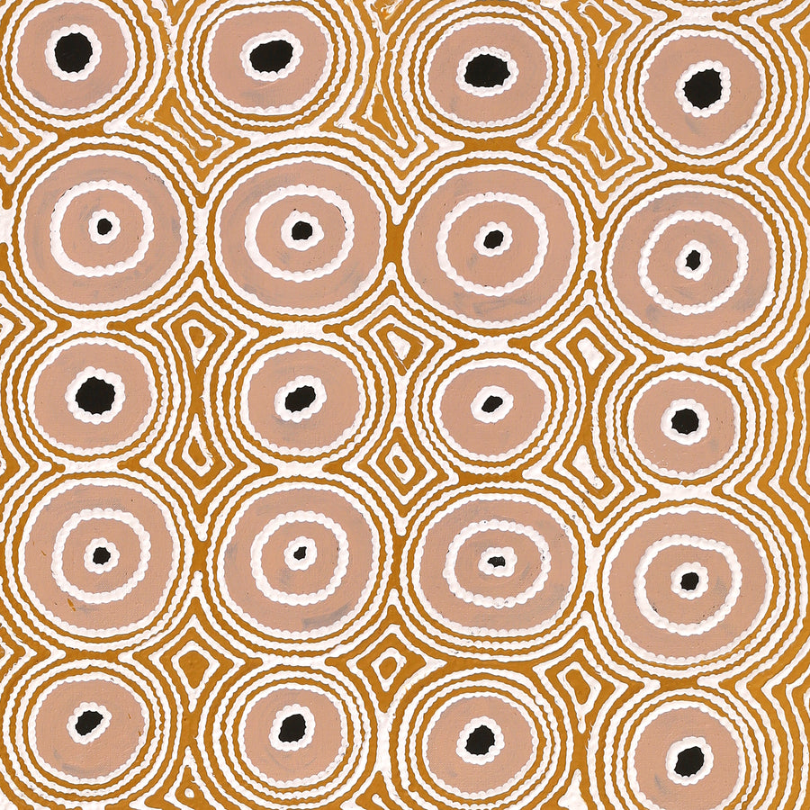 Aboriginal Artwork by Cecily Napanangka Marshall, (Brush-tail Possum Dreaming) - Mawurrji, 122x61cm