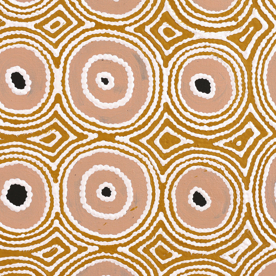 Aboriginal Artwork by Cecily Napanangka Marshall, (Brush-tail Possum Dreaming) - Mawurrji, 122x61cm