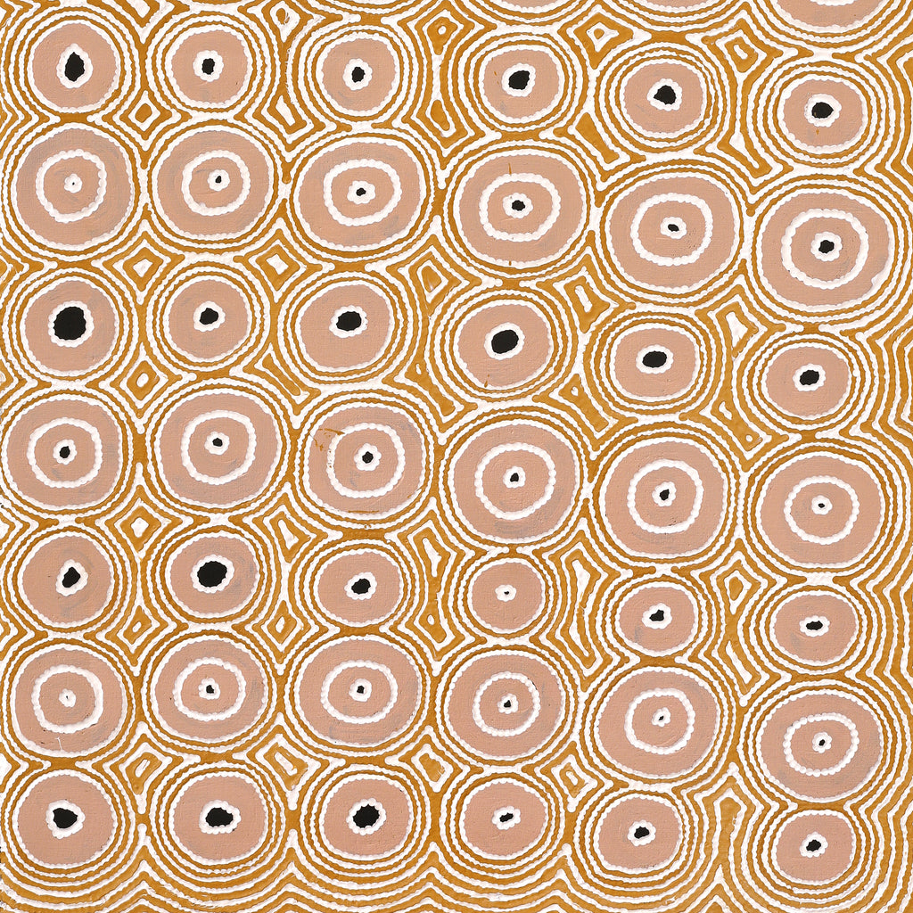 Aboriginal Artwork by Cecily Napanangka Marshall, (Brush-tail Possum Dreaming) - Mawurrji, 122x61cm - ART ARK®