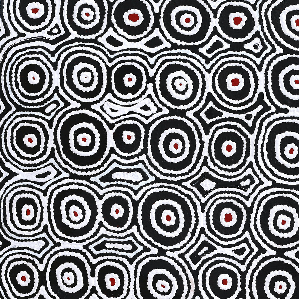 Aboriginal Artwork by Cecily Napanangka Marshall, Pikilyi Jukurrpa (Vaughan Springs Dreaming), 91x91cm