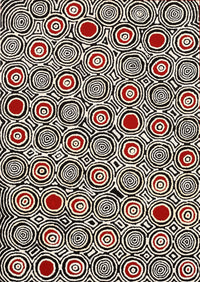 Aboriginal Artwork by Cecily Napanangka Marshall, Pikilyi Jukurrpa (Vaughan Springs Dreaming), 107x76cm