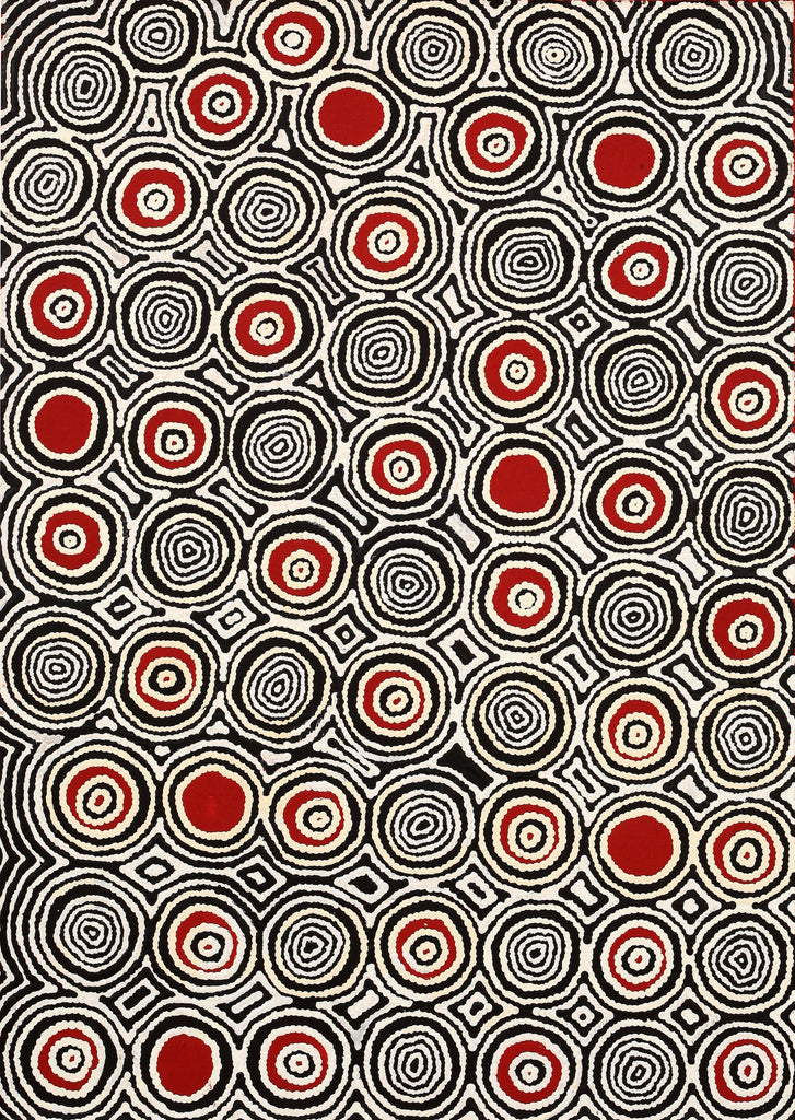 Aboriginal Artwork by Cecily Napanangka Marshall, Pikilyi Jukurrpa (Vaughan Springs Dreaming), 107x76cm