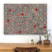 Aboriginal Artwork by Cecily Napanangka Marshall, Pikilyi Jukurrpa (Vaughan Springs Dreaming), 107x76cm