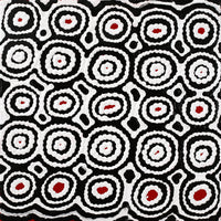 Aboriginal Artwork by Cecily Napanangka Marshall, Karnta Jukurrpa (Womens Dreaming), 30x30cm