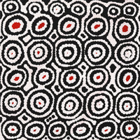 Aboriginal Artwork by Cecily Napanangka Marshall, Karnta Jukurrpa (Womens Dreaming), 30x30cm