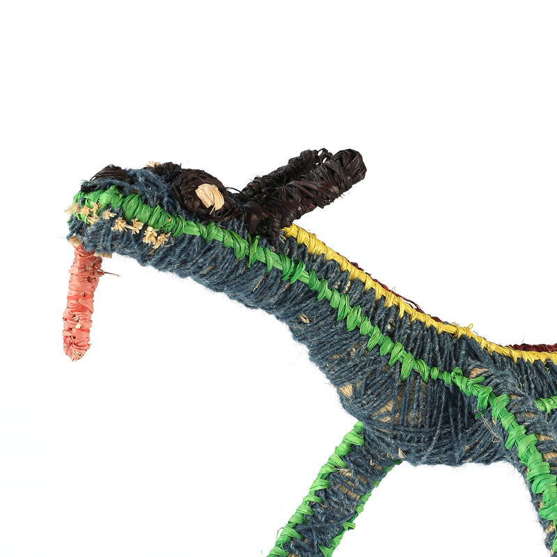 Aboriginal Artwork by Cecily Yates - Papa (Dog) Tjanpi Sculpture