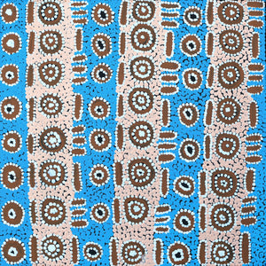 Aboriginal Art by Cecily Napanangka Marshall, Karnta Jukurrpa (Womens Dreaming), 30x30cm - ART ARK®