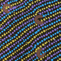 Aboriginal Artwork by Celestine Nungarrayi Tex, Lappi Lappi Jukurrpa, 30x30cm