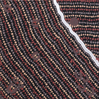 Aboriginal Artwork by Celestine Nungarrayi Tex, Lappi Lappi Jukurrpa, 30x30cm