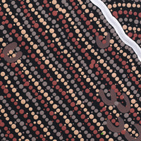 Aboriginal Artwork by Celestine Nungarrayi Tex, Lappi Lappi Jukurrpa, 30x30cm