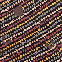 Aboriginal Artwork by Celestine Nungarrayi Tex, Lappi Lappi Jukurrpa, 30x30cm