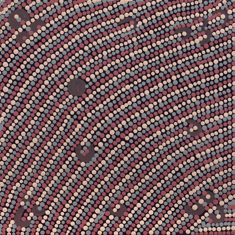 Aboriginal Artwork by Celestine Nungarrayi Tex, Lappi Lappi Jukurrpa, 30x30cm