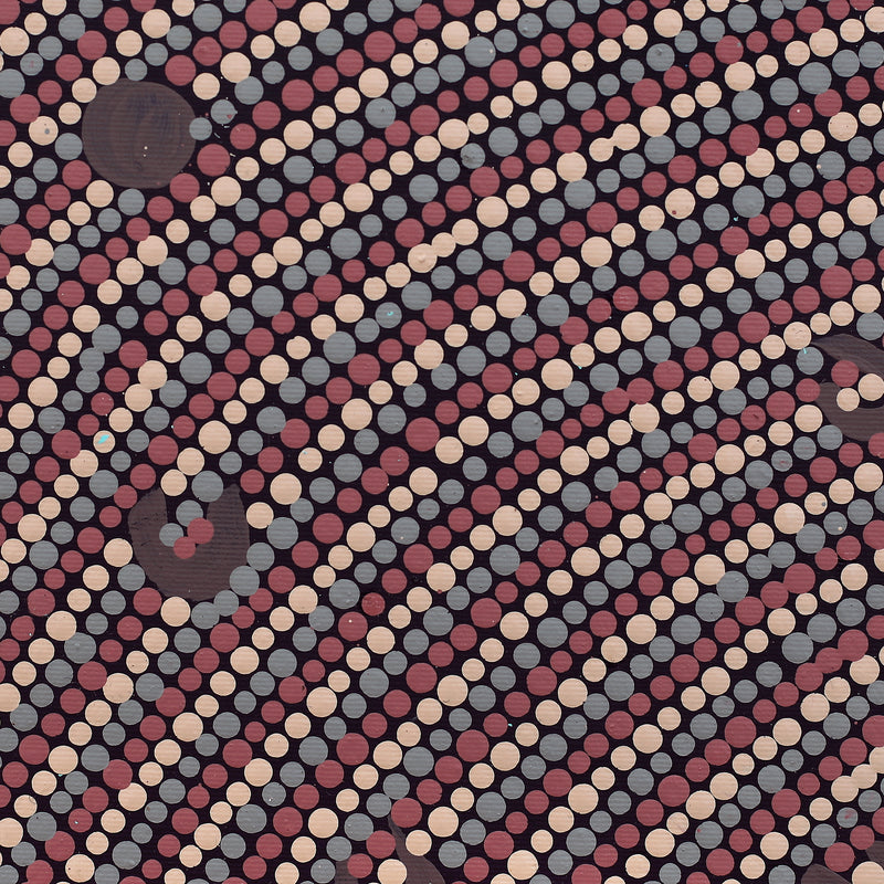 Aboriginal Artwork by Celestine Nungarrayi Tex, Lappi Lappi Jukurrpa, 30x30cm