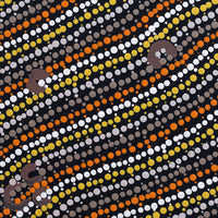 Aboriginal Artwork by Celestine Nungarrayi Tex, Lappi Lappi Jukurrpa, 30x30cm