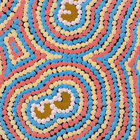 Aboriginal Artwork by Celestine Nungarrayi Tex, Lappi Lappi Jukurrpa, 30x30cm