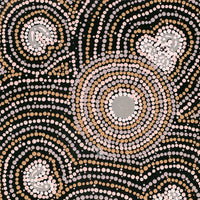Aboriginal Artwork by Celestine Nungarrayi Tex, Lappi Lappi Jukurrpa, 61x30cm