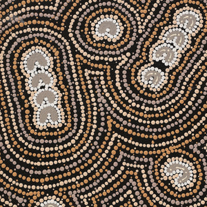 Aboriginal Artwork by Celestine Nungarrayi Tex, Lappi Lappi Jukurrpa, 61x30cm - ART ARK®