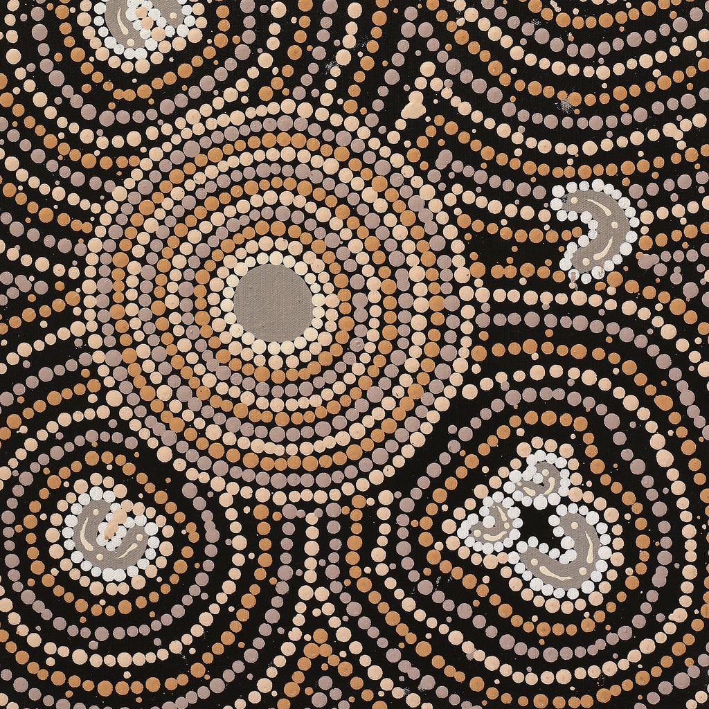 Aboriginal Artwork by Celestine Nungarrayi Tex, Lappi Lappi Jukurrpa, 61x30cm - ART ARK®