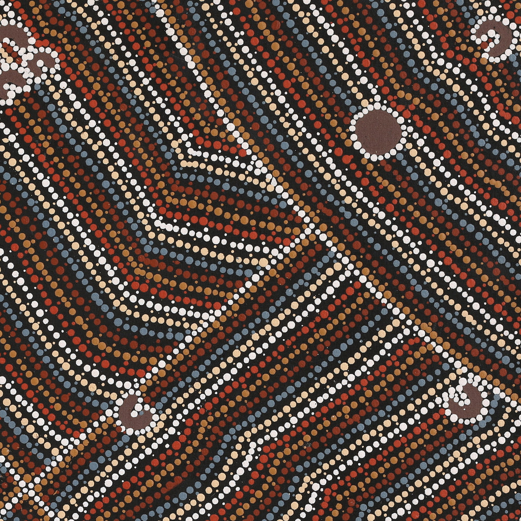 Aboriginal Artwork by Celestine Nungarrayi Tex, Lappi Lappi Jukurrpa, 76x76cm - ART ARK®